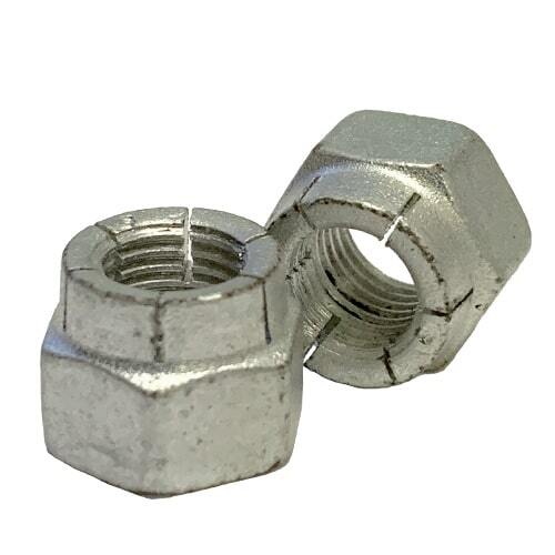 21FA-420 1/4"-20 Flex Type Lock Nut, Light Hex, Full Height, Carbon Steel, Cadmium